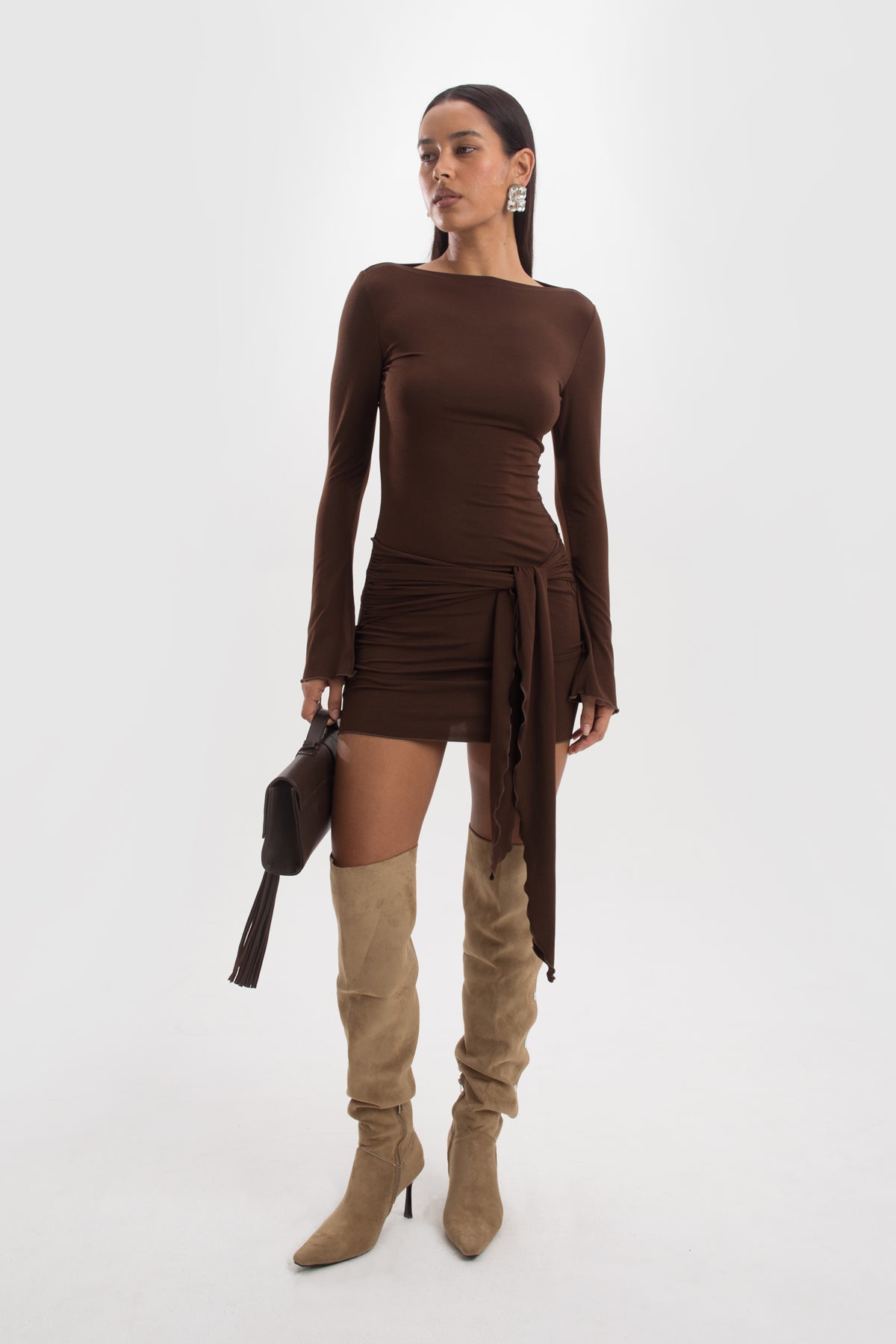 Sabine Dress - Cocoa