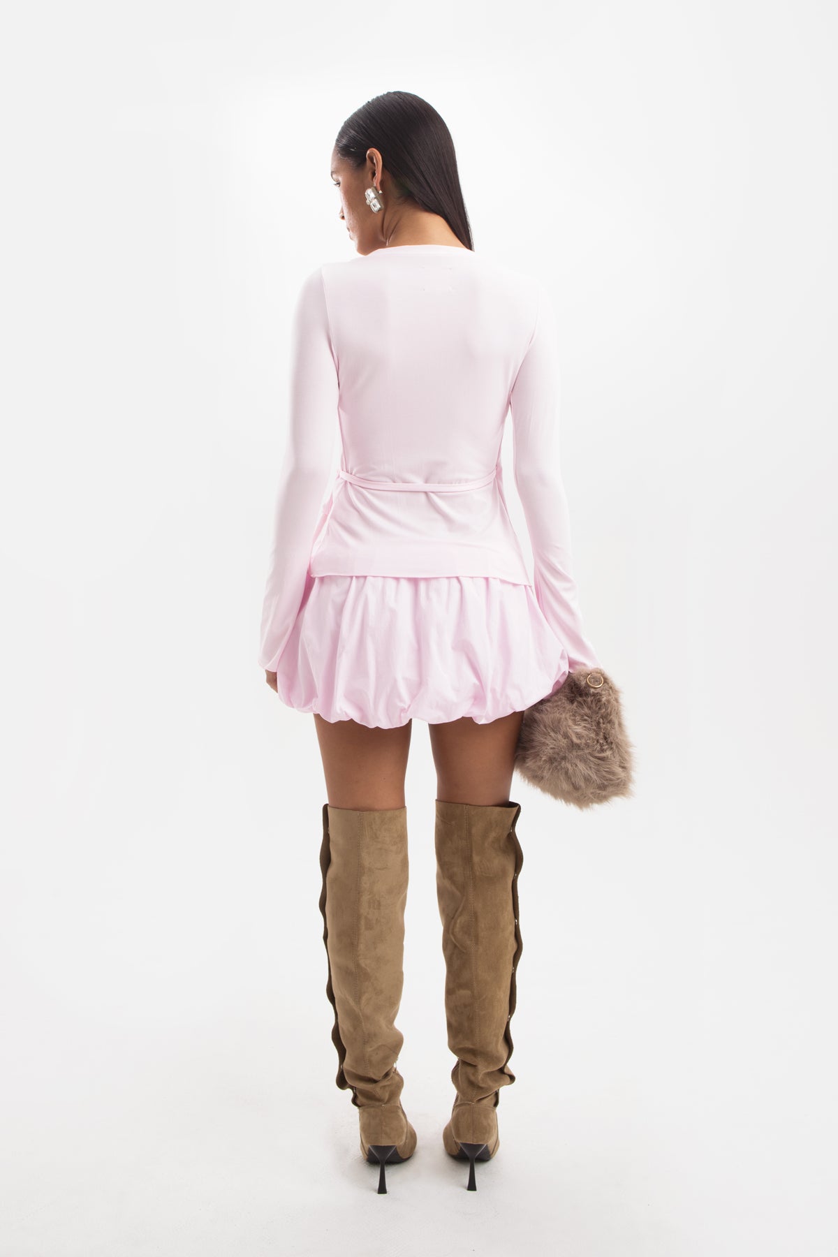 Colette Wrap Top - Petal Pink