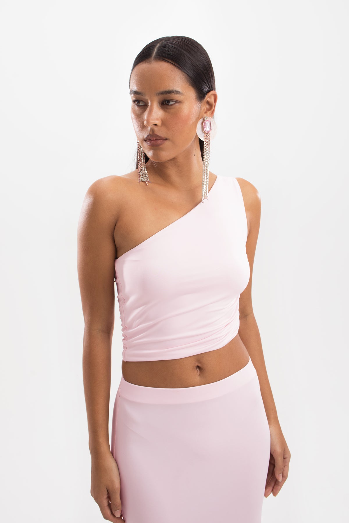 Cleo Cropped Top - Petal Pink