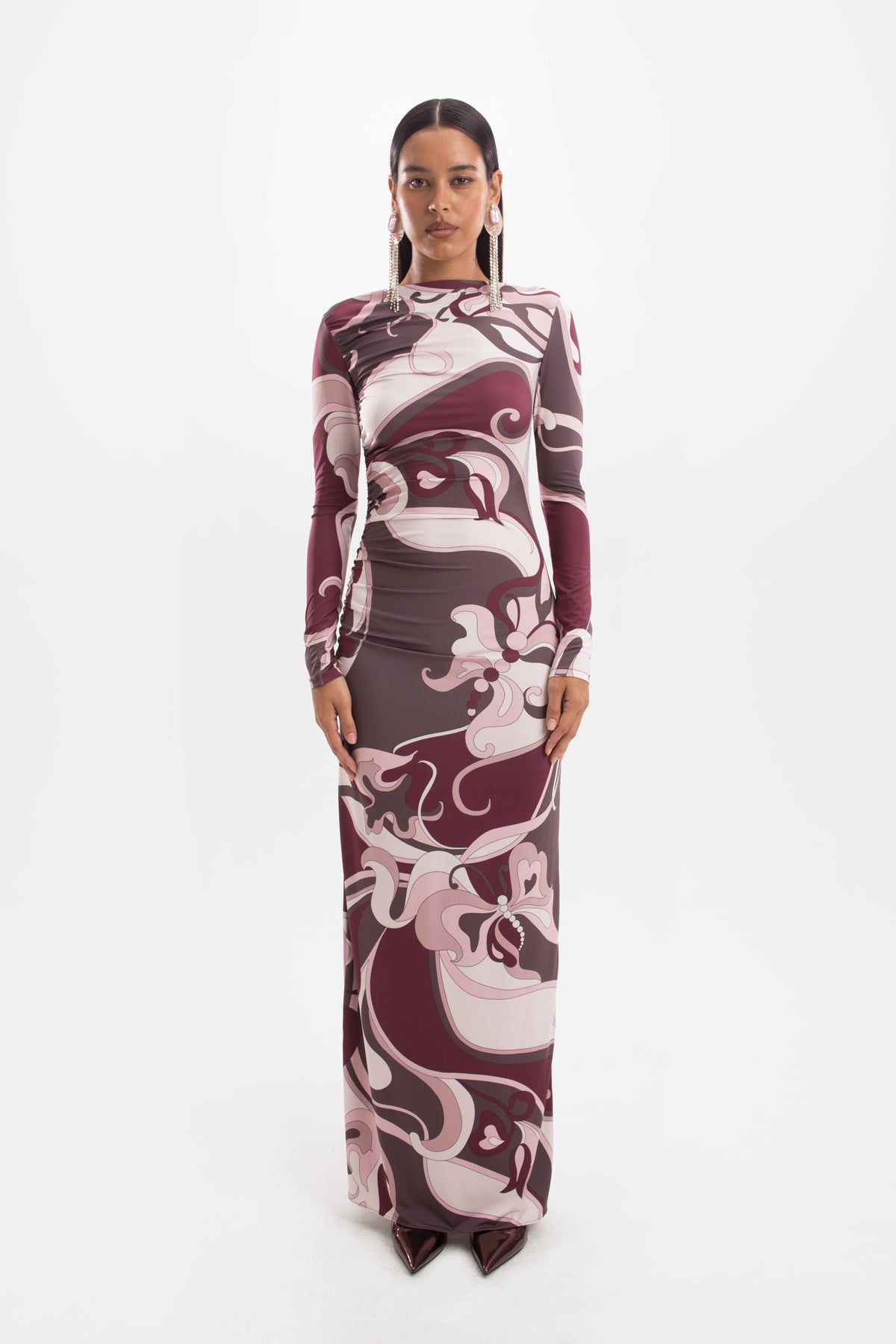 Empress Maxi Dress - Bordeaux
