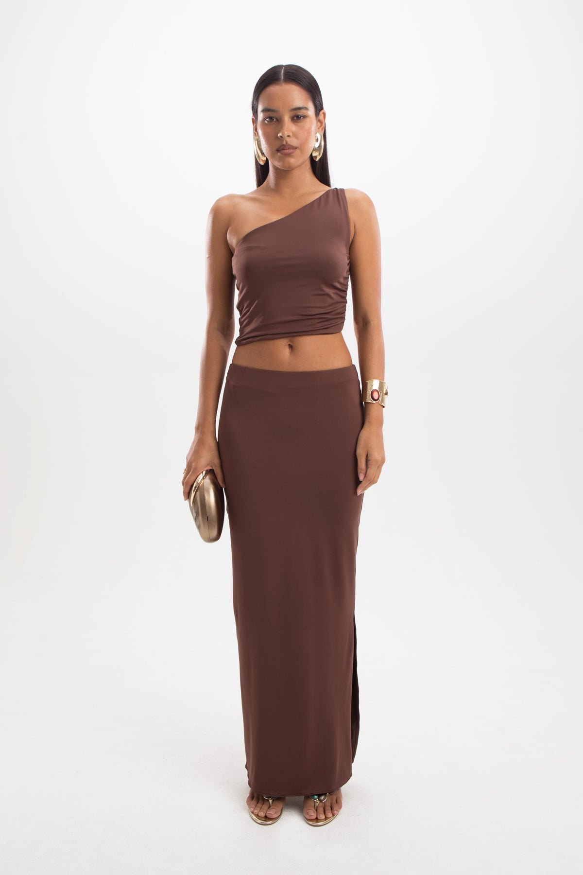 City Maxi Skirt - Cocoa