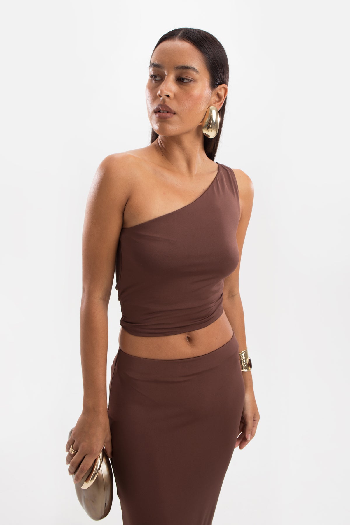 Cleo Cropped Top - Cocoa