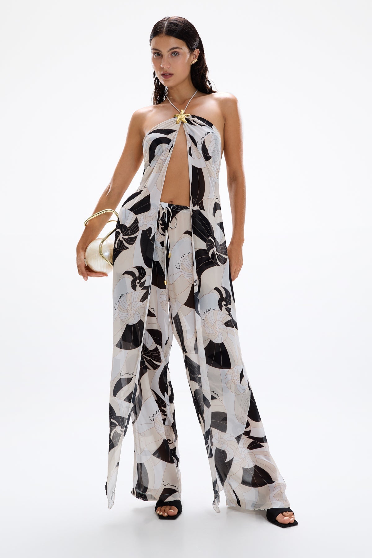 Coral' Drape Top - Nautilus
