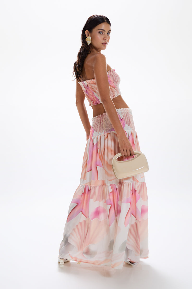 Vagabond' Maxi Skirt - Tahiti Pink