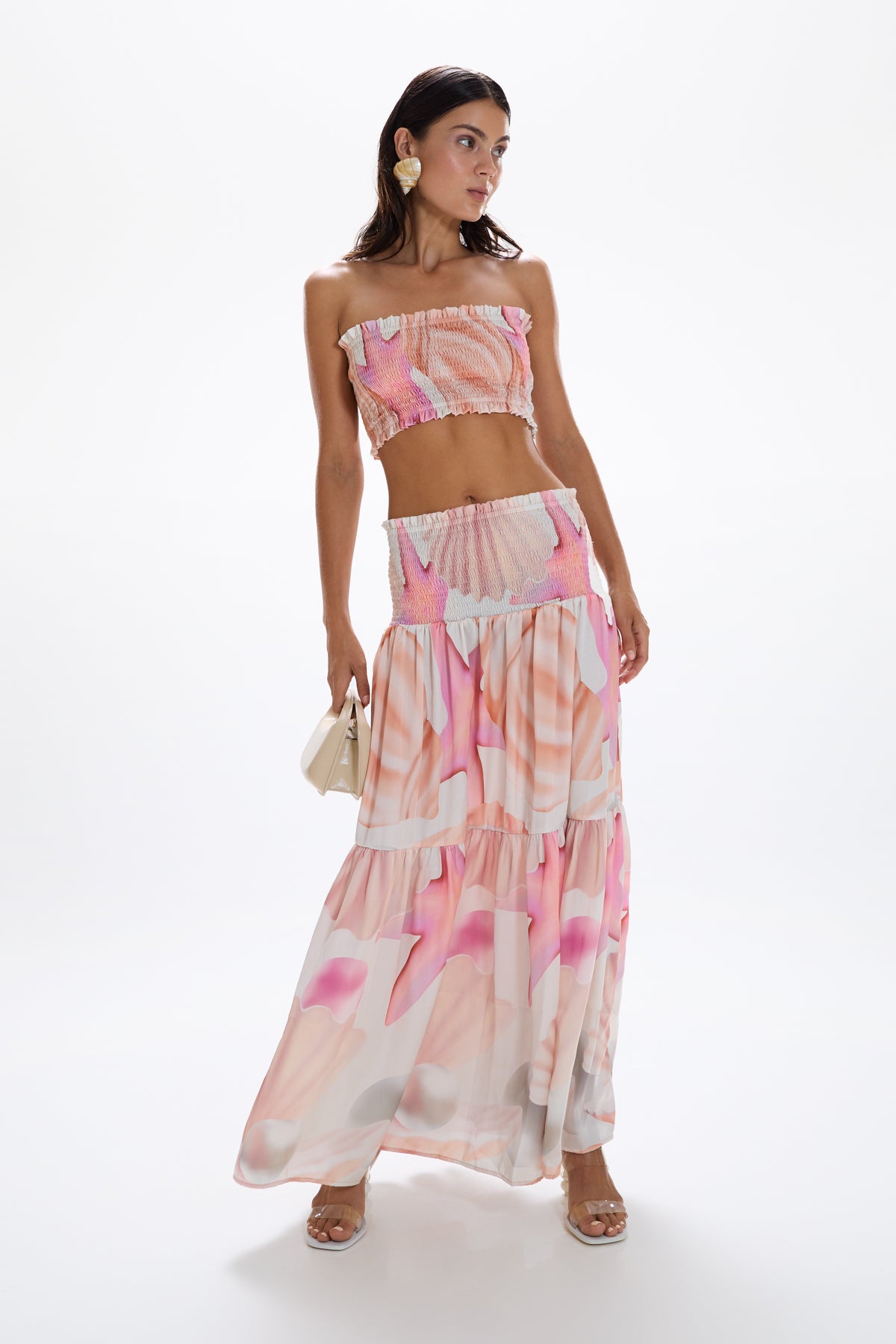 'Vagabond' Maxi Skirt - Tahiti Pink