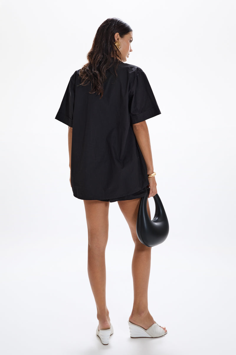 Troppo' Bowling Shirt - Black