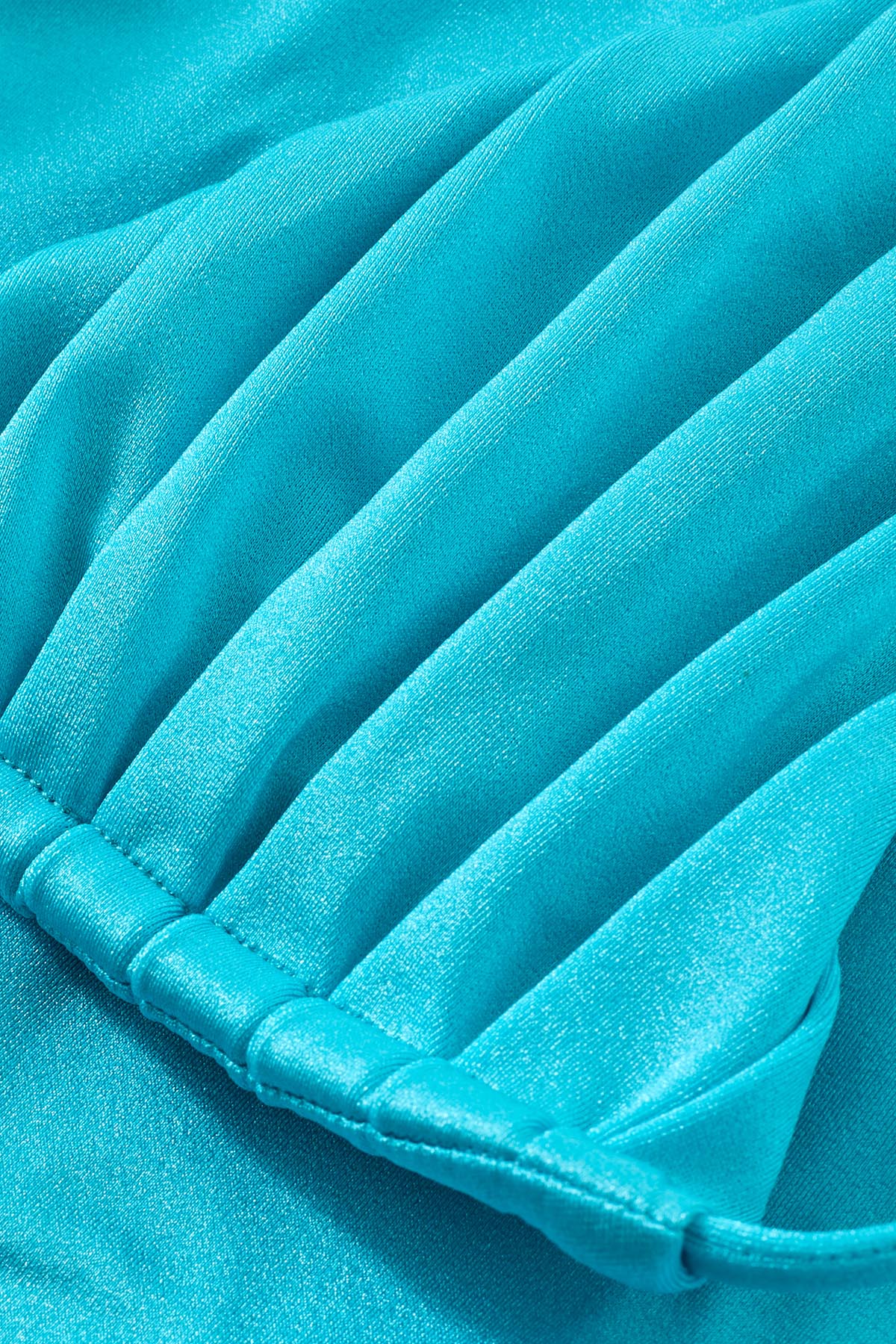 Era' Ruched Tri Top - Aquamarine