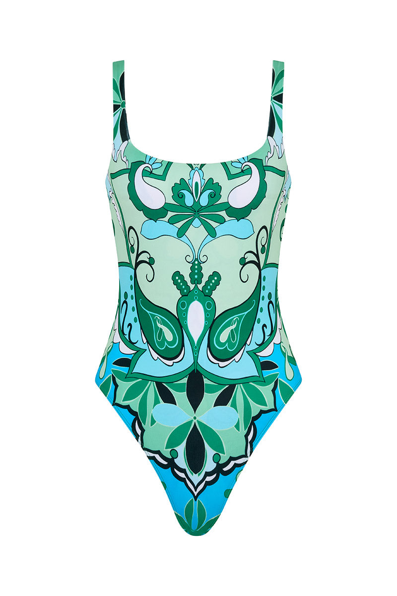 'Ballet' Classic Swimsuit - Boheme Blue