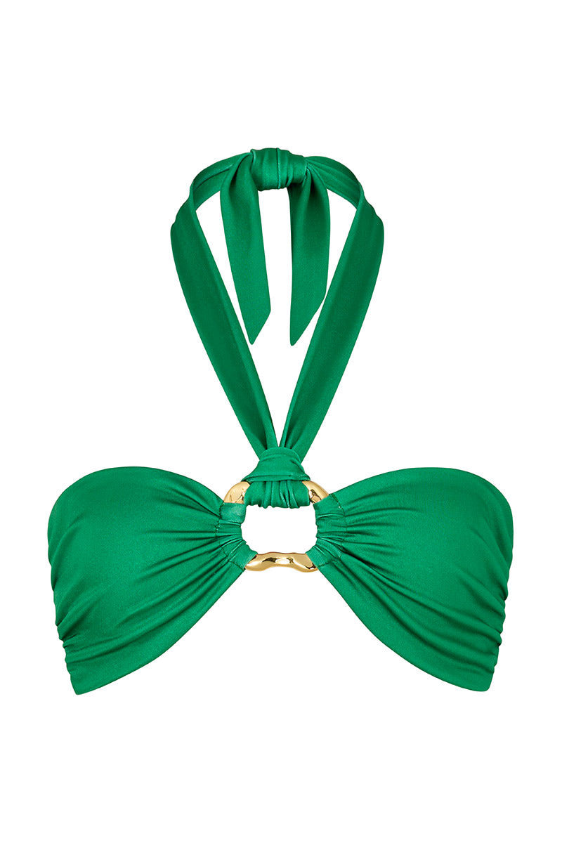 'Locket' Bandeau Top - Emerald