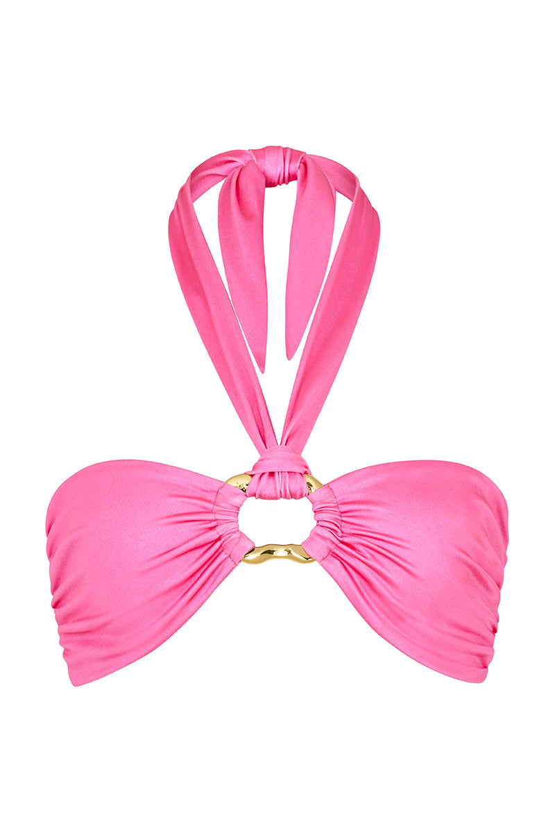 'Locket' Bandeau Top - Barbie