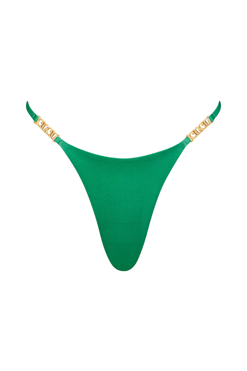 'Midsummer' String Bottoms - Emerald | Cin Cin Swimwear and Resortwear