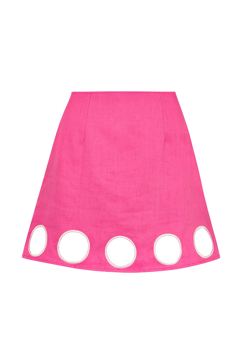 'Bubble' Mini Skirt - Barbie