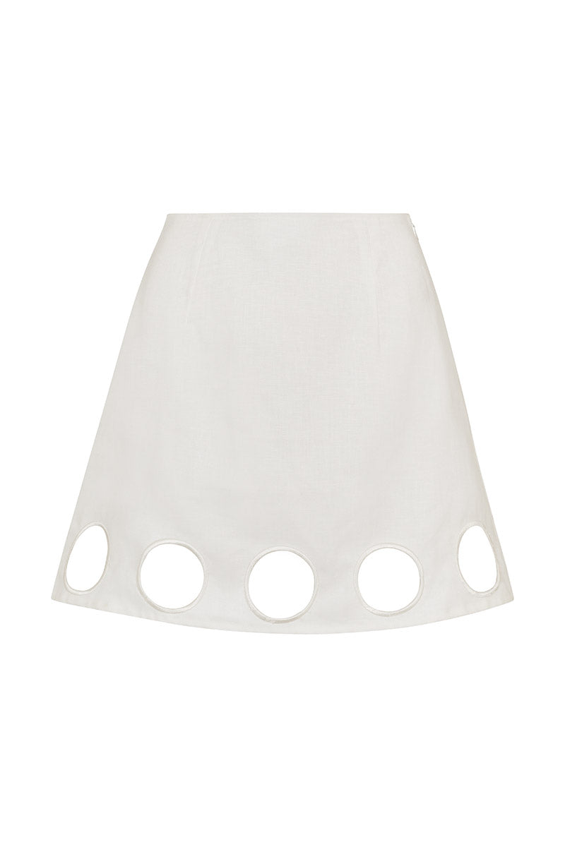 'Bubble' Mini Skirt - Pearl