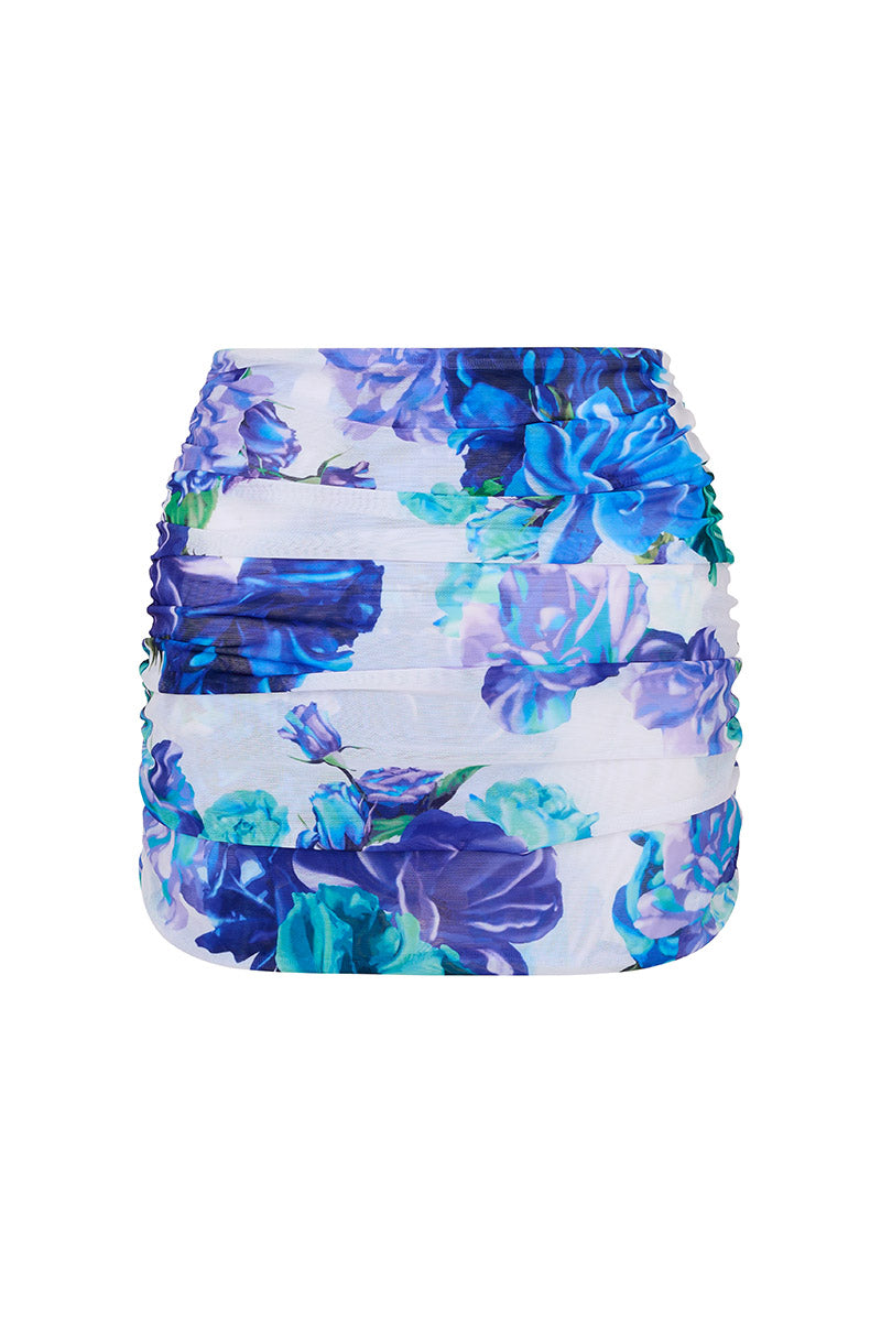 Martini' Mini Skirt - Flamenco Blue