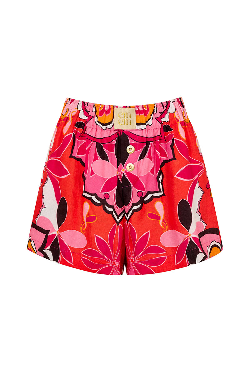 'Breakers' Boxer Shorts - Boheme Pink