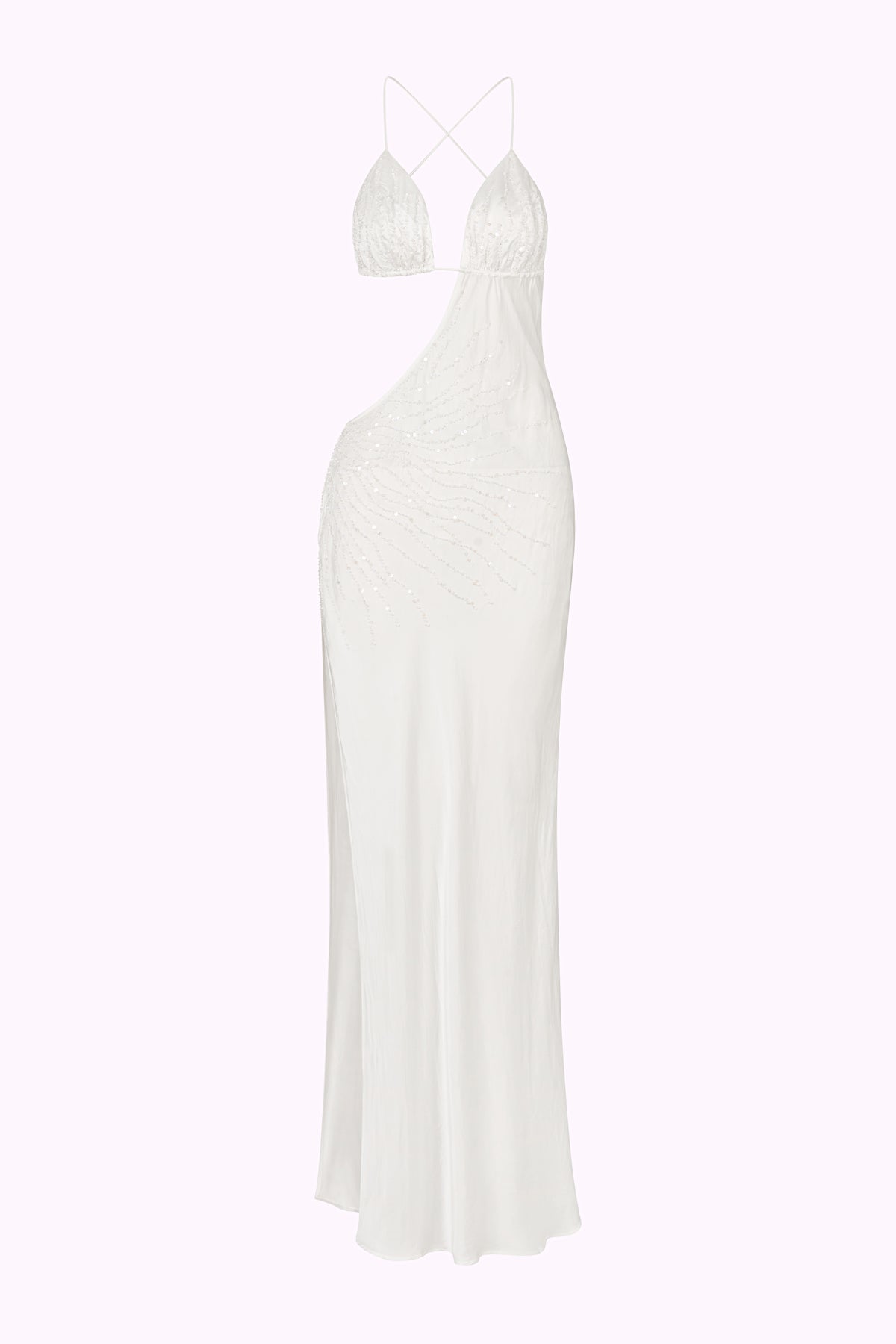 Villa Beaded Dress - Pearl