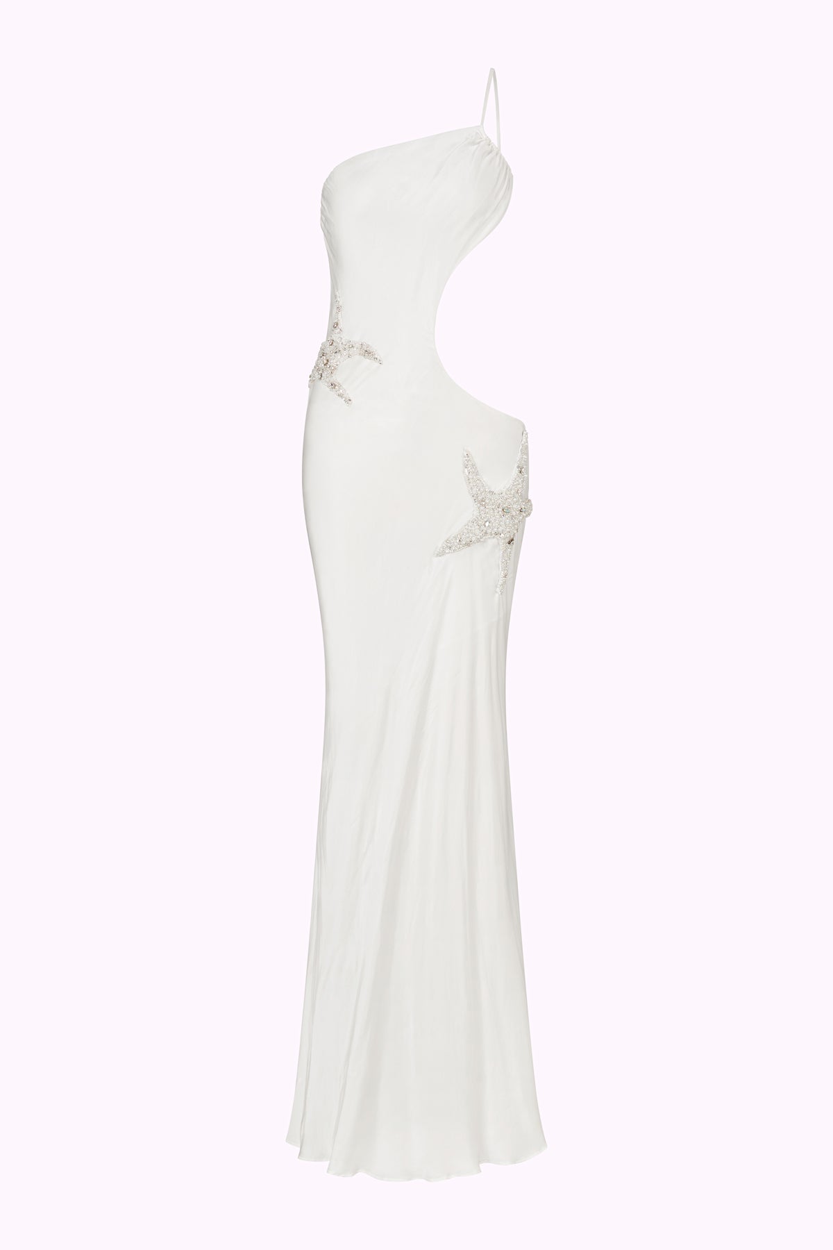 Sage Embellished Gown - Pearl