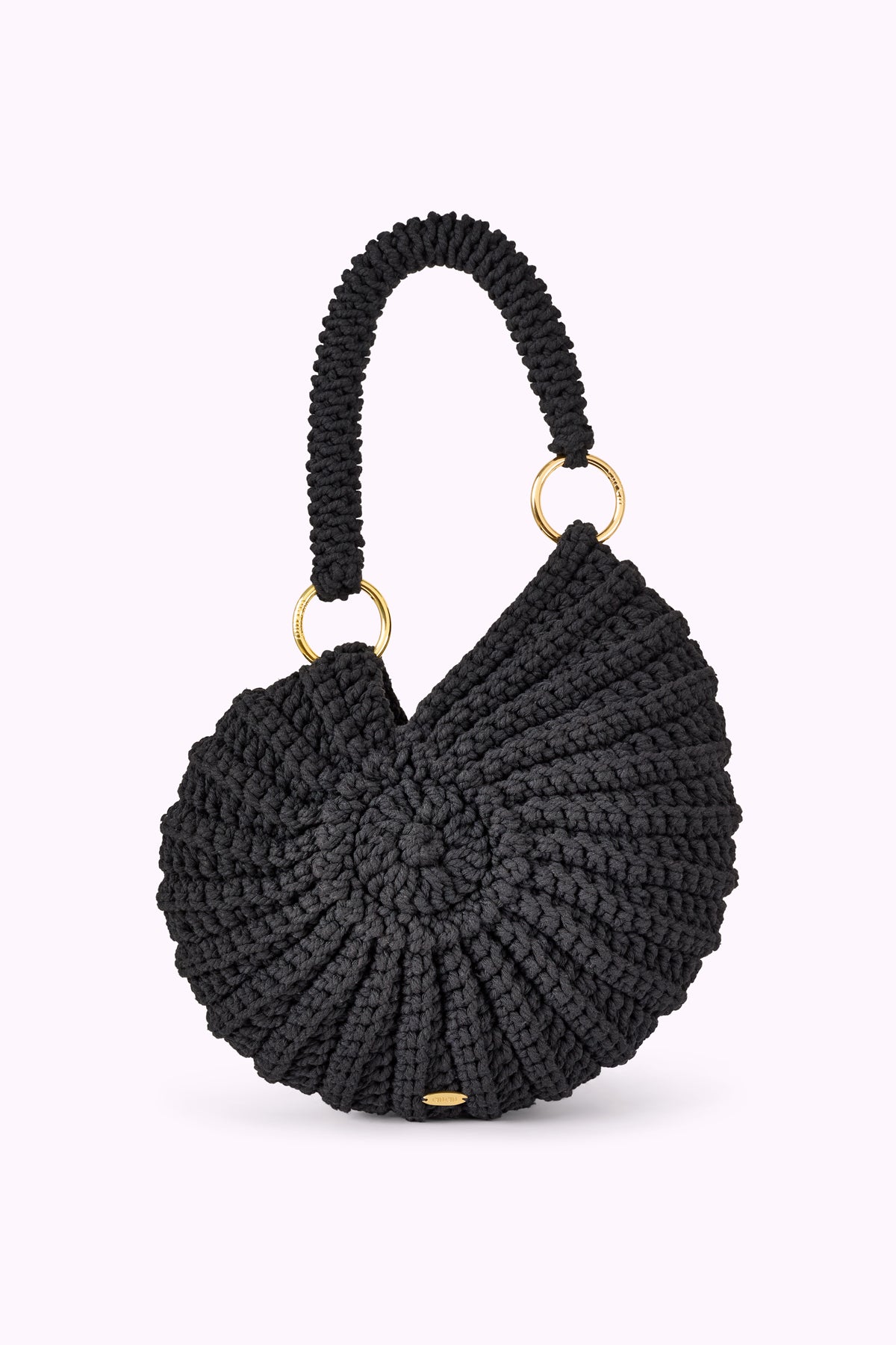 Ammonite Handbag - Black