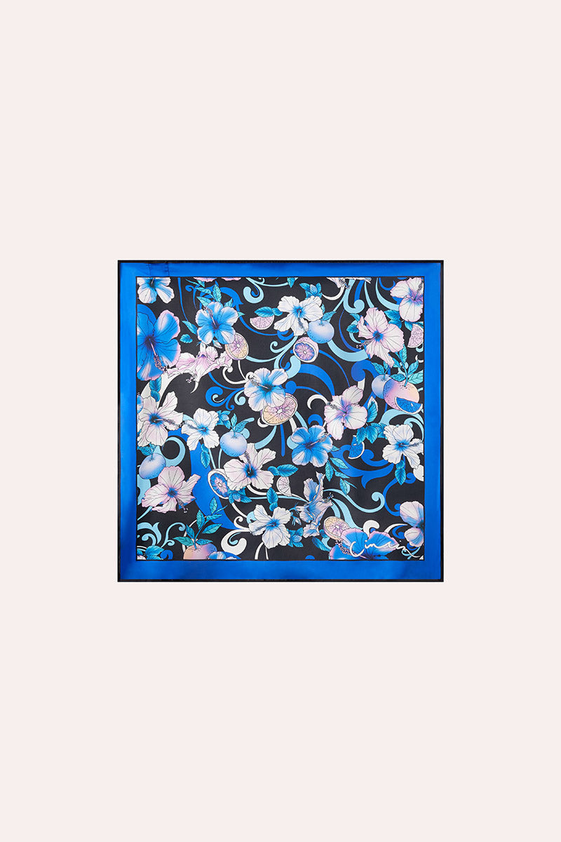 Headscarf - Hibiscus Blue