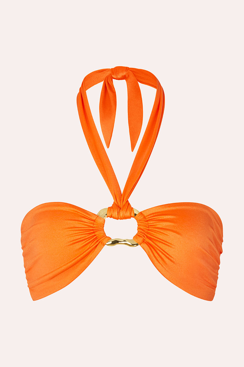 'Locket' Bandeau Top - Orange