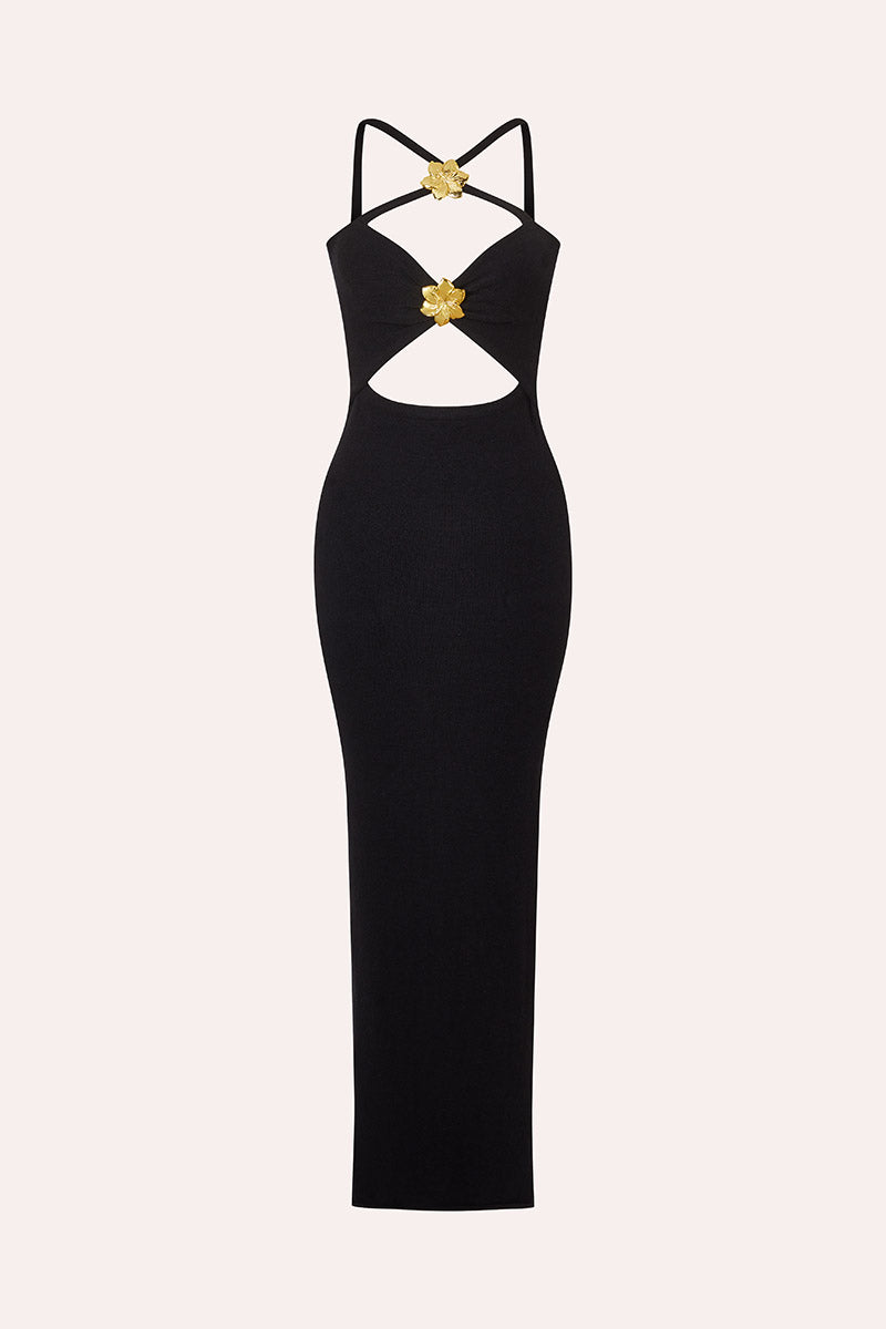 Skyline' Knit Dress - Black