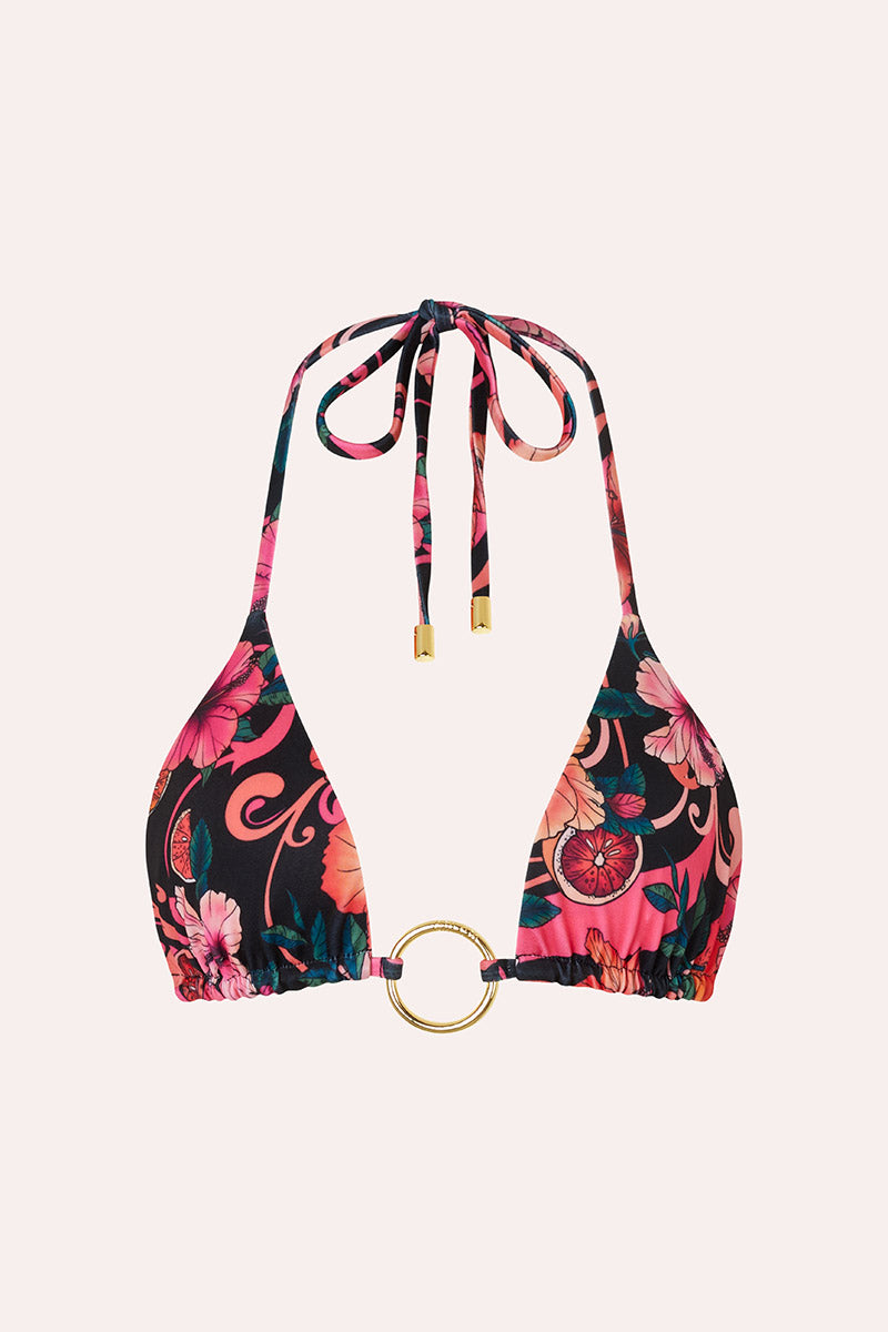 'Isle' Hoop Halter - Hibiscus Pink