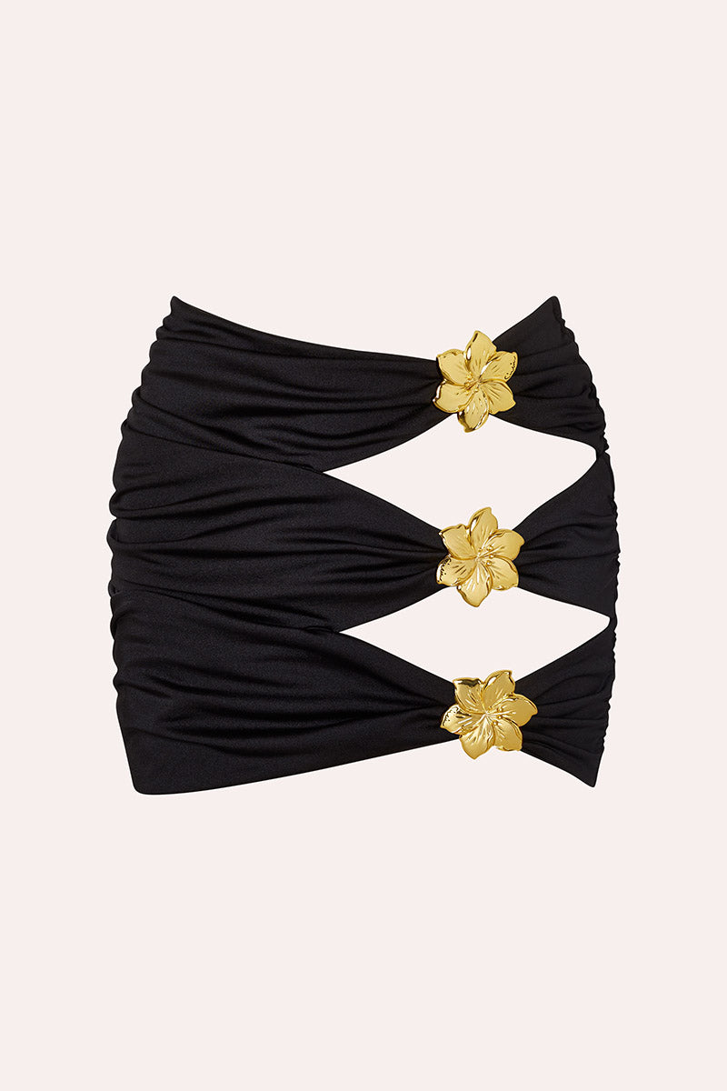 Coupe' Cut Out Mini Skirt - Black