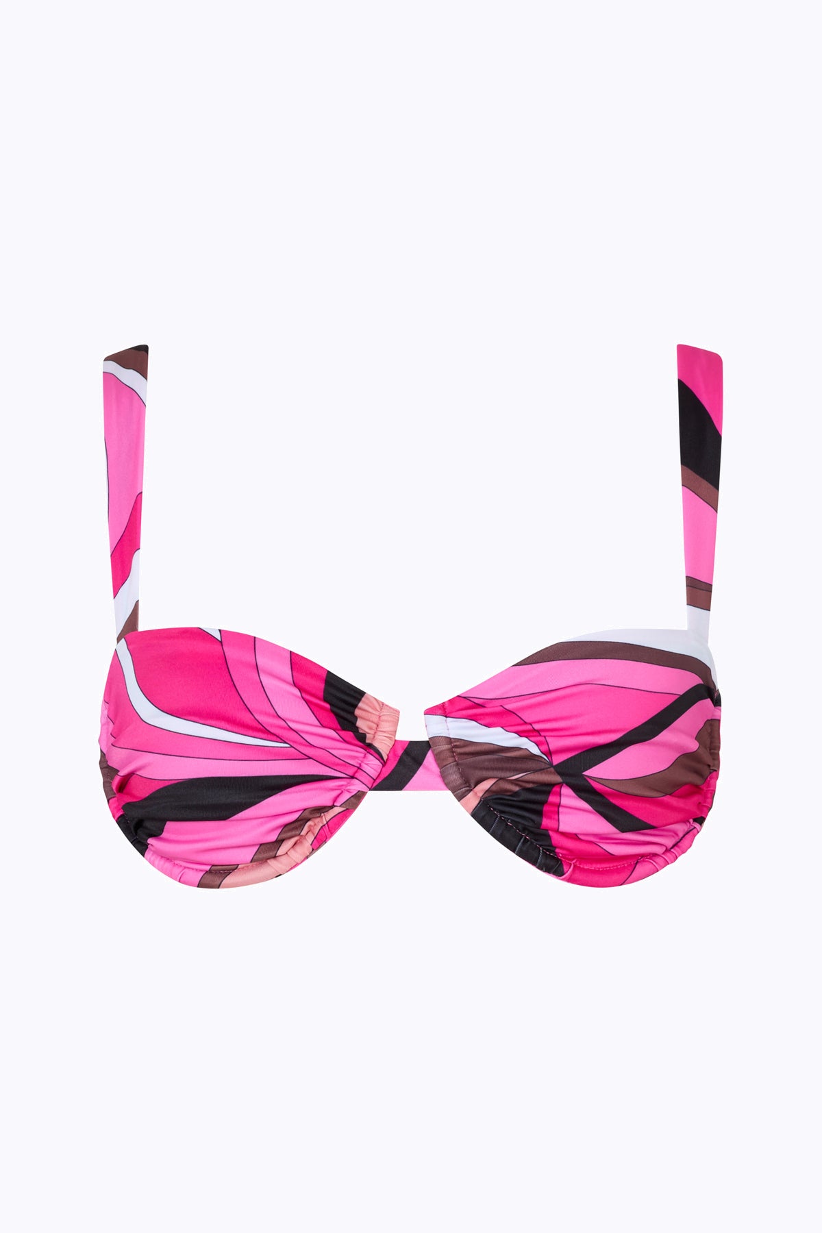 'Ariel' Ruched Bra - Dolce Pink