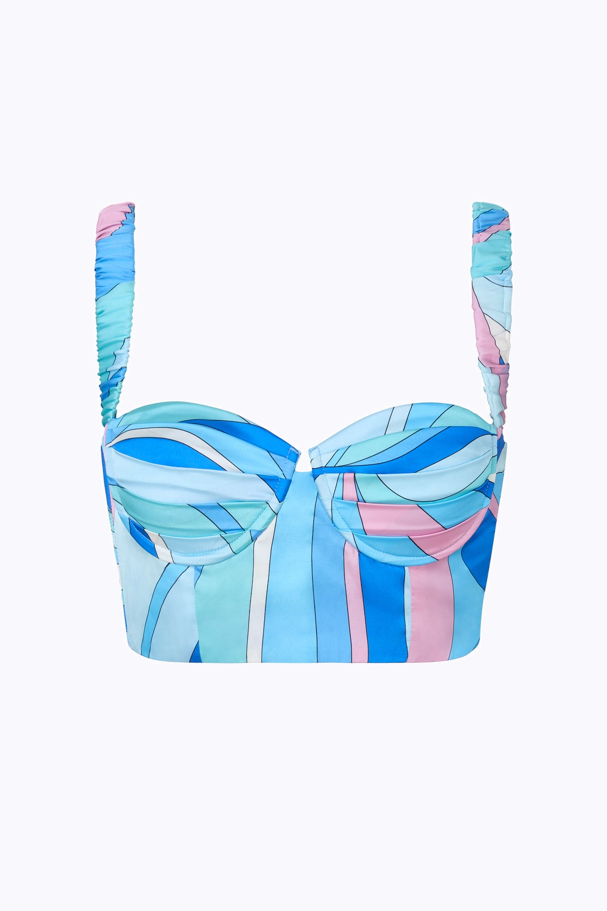 'Saffron' Bustier Top - Dolce Blue