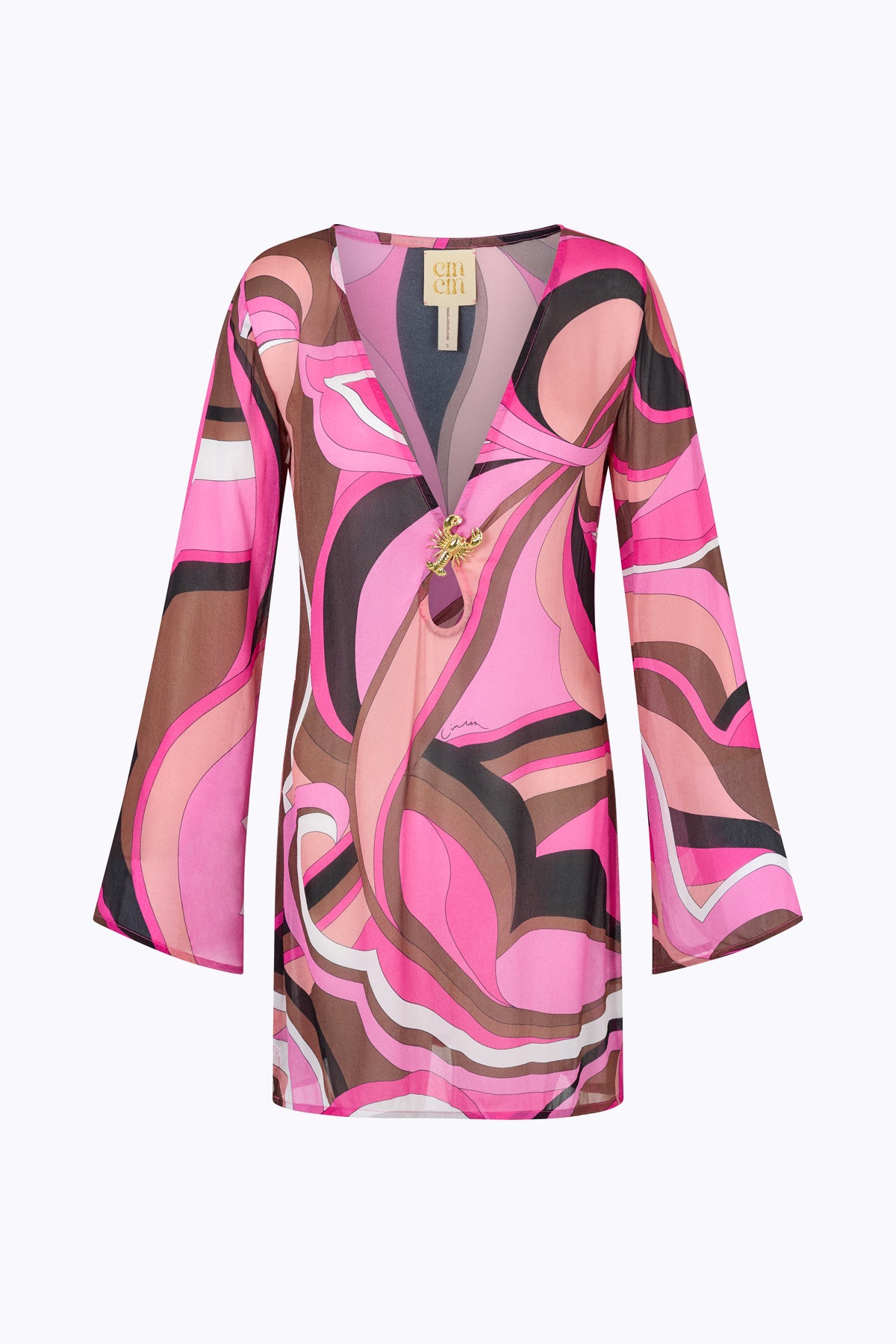 'Lulu' Lobster Dress - Dolce Pink
