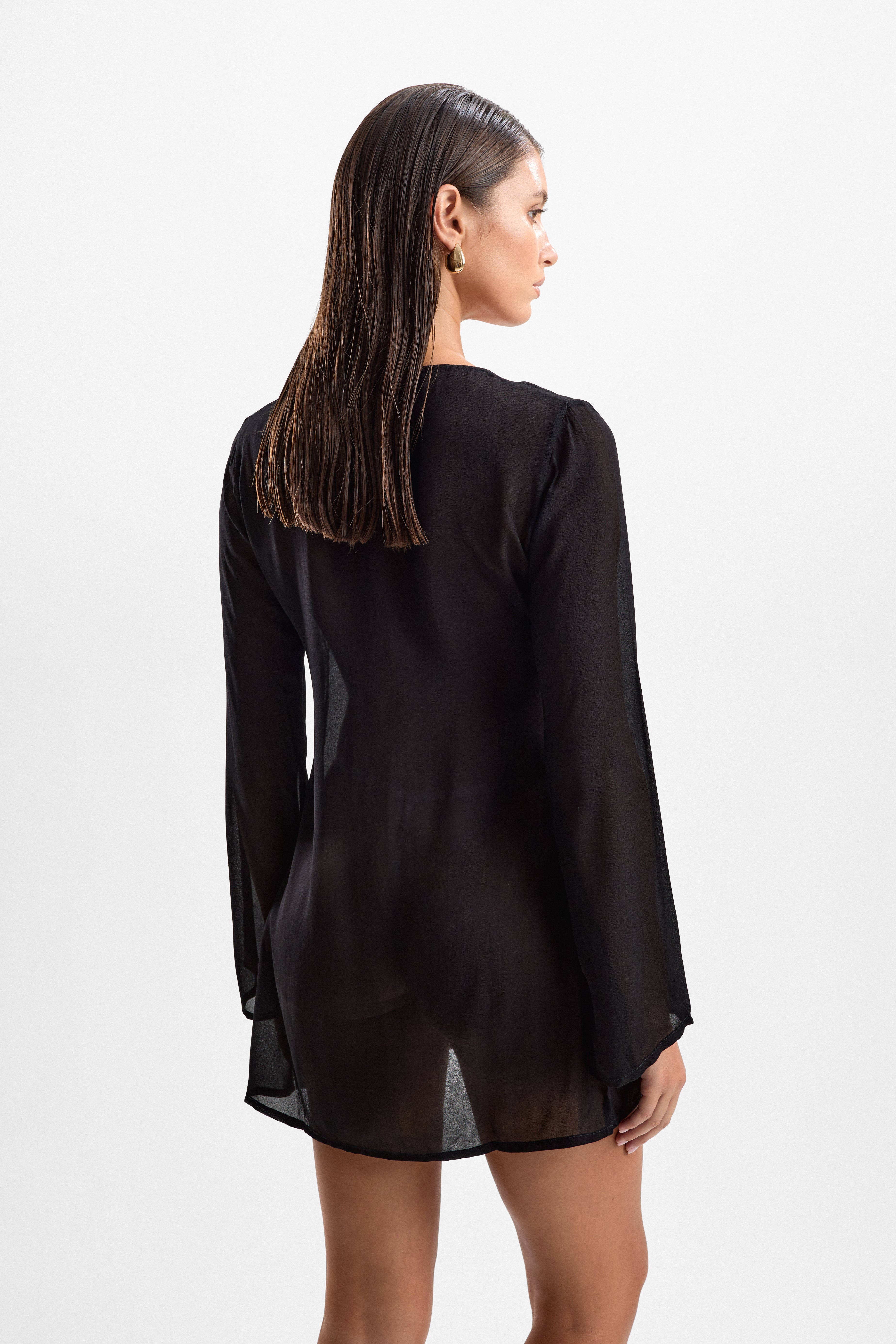 'Lulu' Lobster Dress - Black