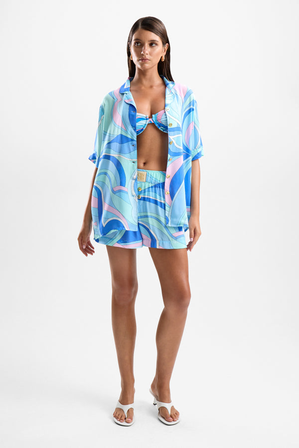 'Breakers' Boxer Shorts - Dolce Blue