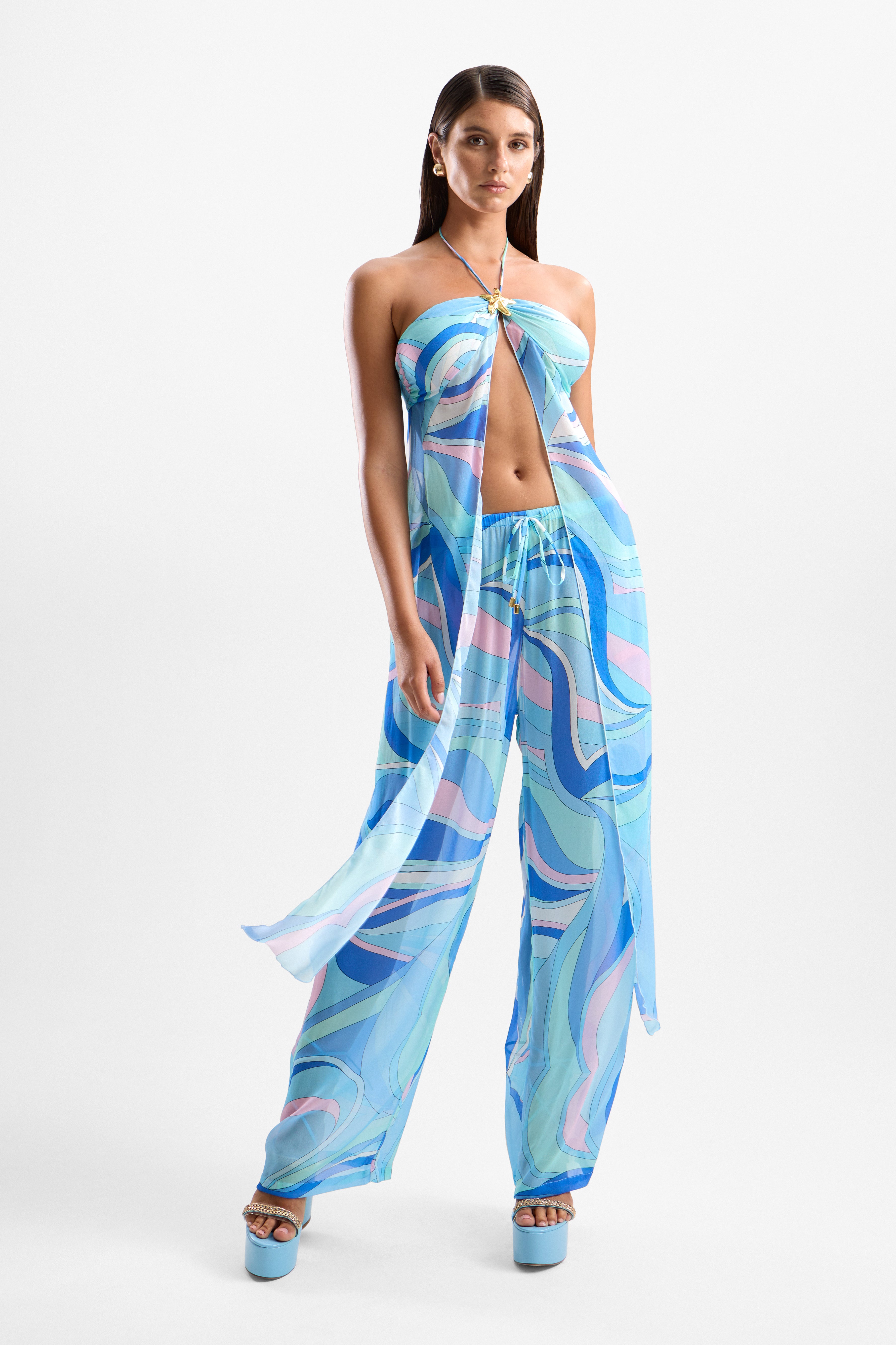 'Oasis' Pants - Dolce Blue
