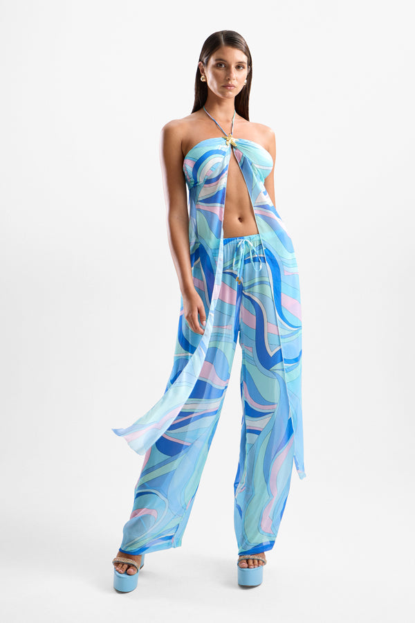 'Coral' Lobster Drape Top - Dolce Blue
