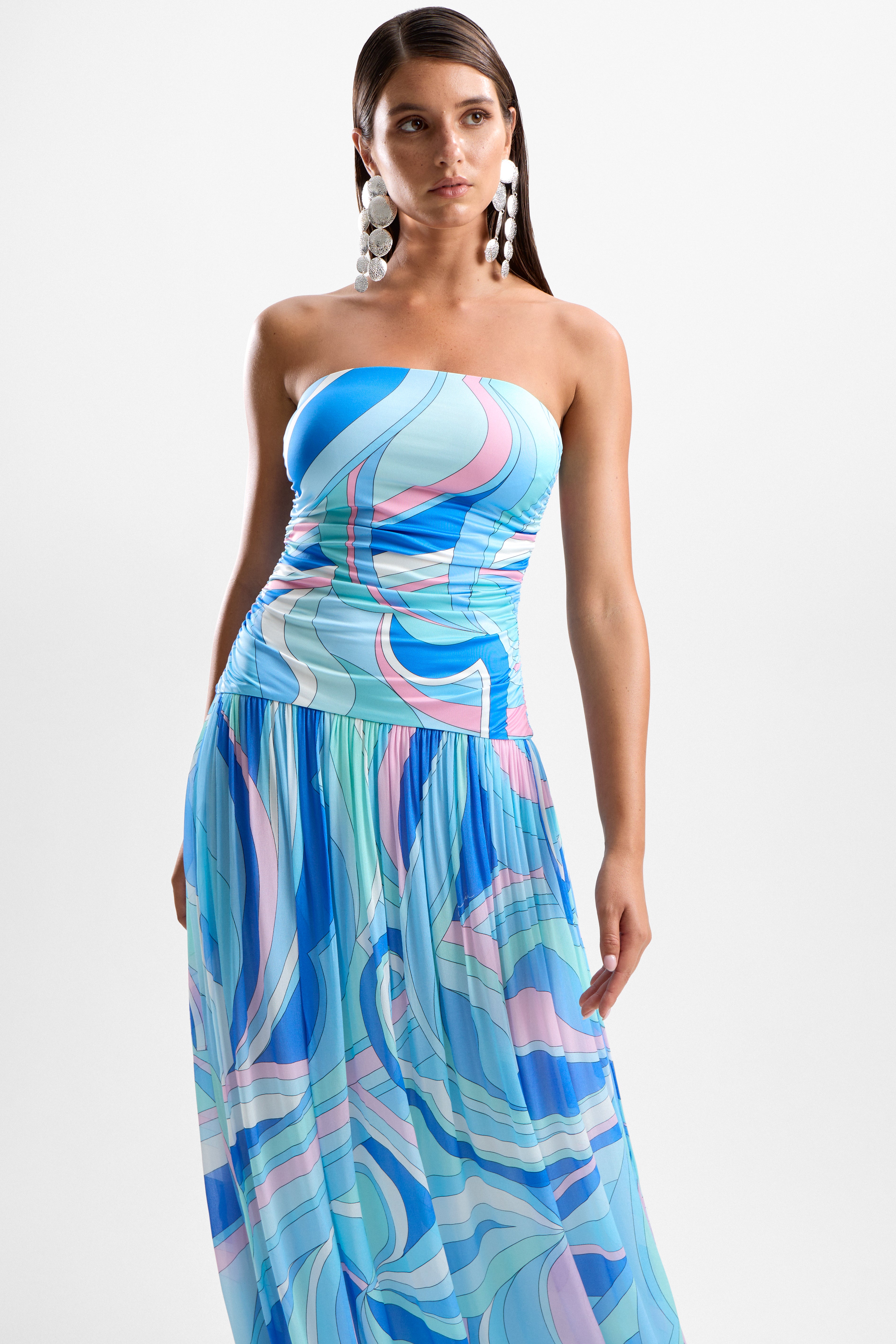 'Mode' Maxi Dress - Dolce Blue