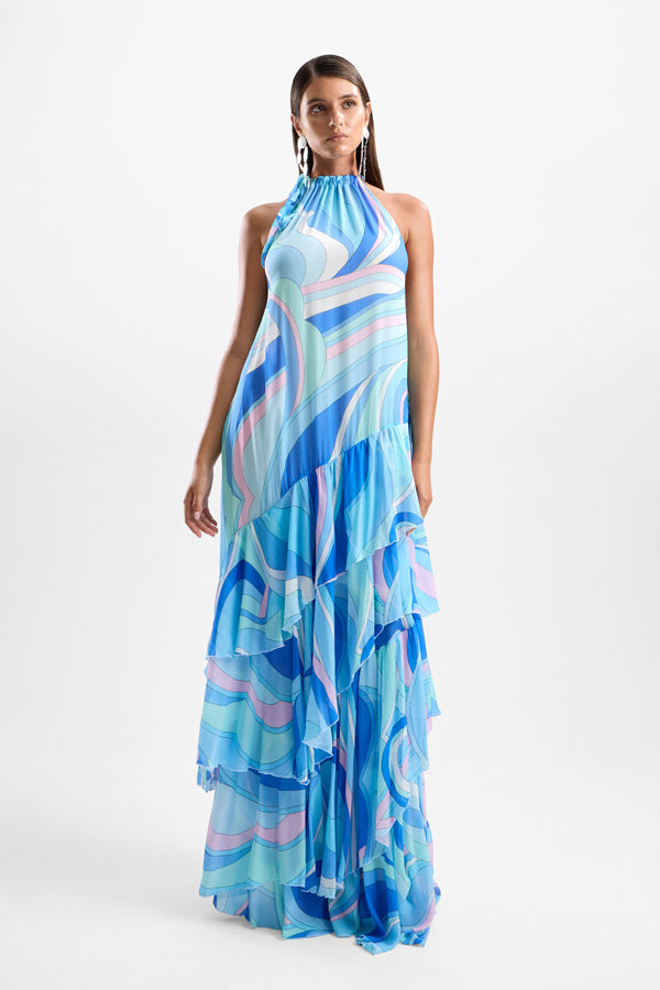 Flora Maxi Dress - Dolce Blue