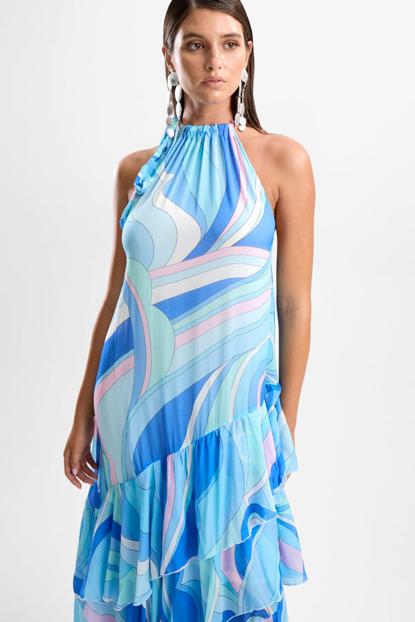 Flora Maxi Dress - Dolce Blue
