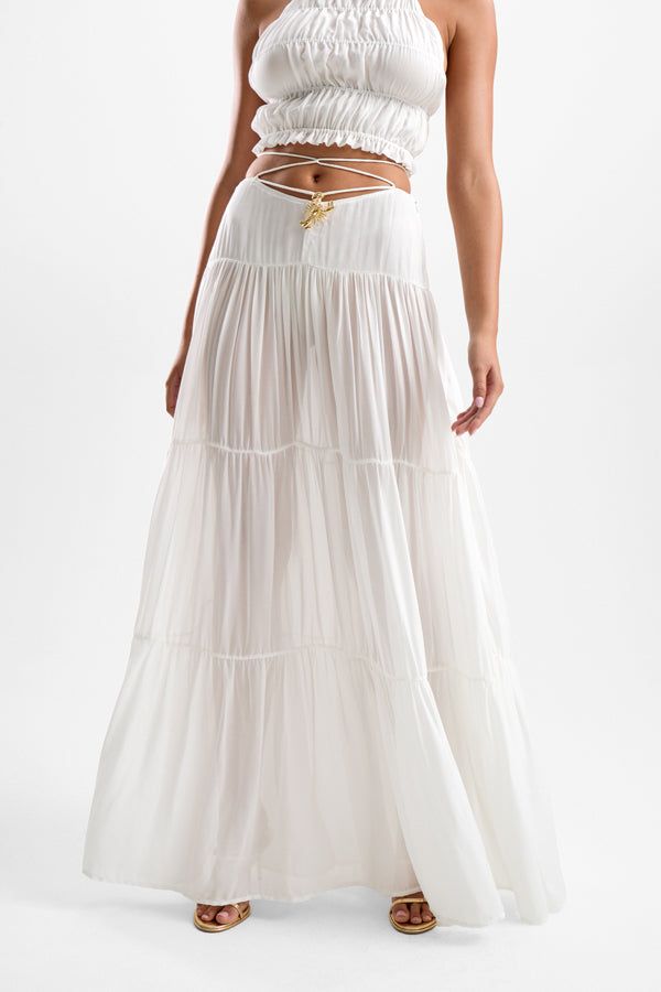 'Song' Lobster Skirt - Pearl