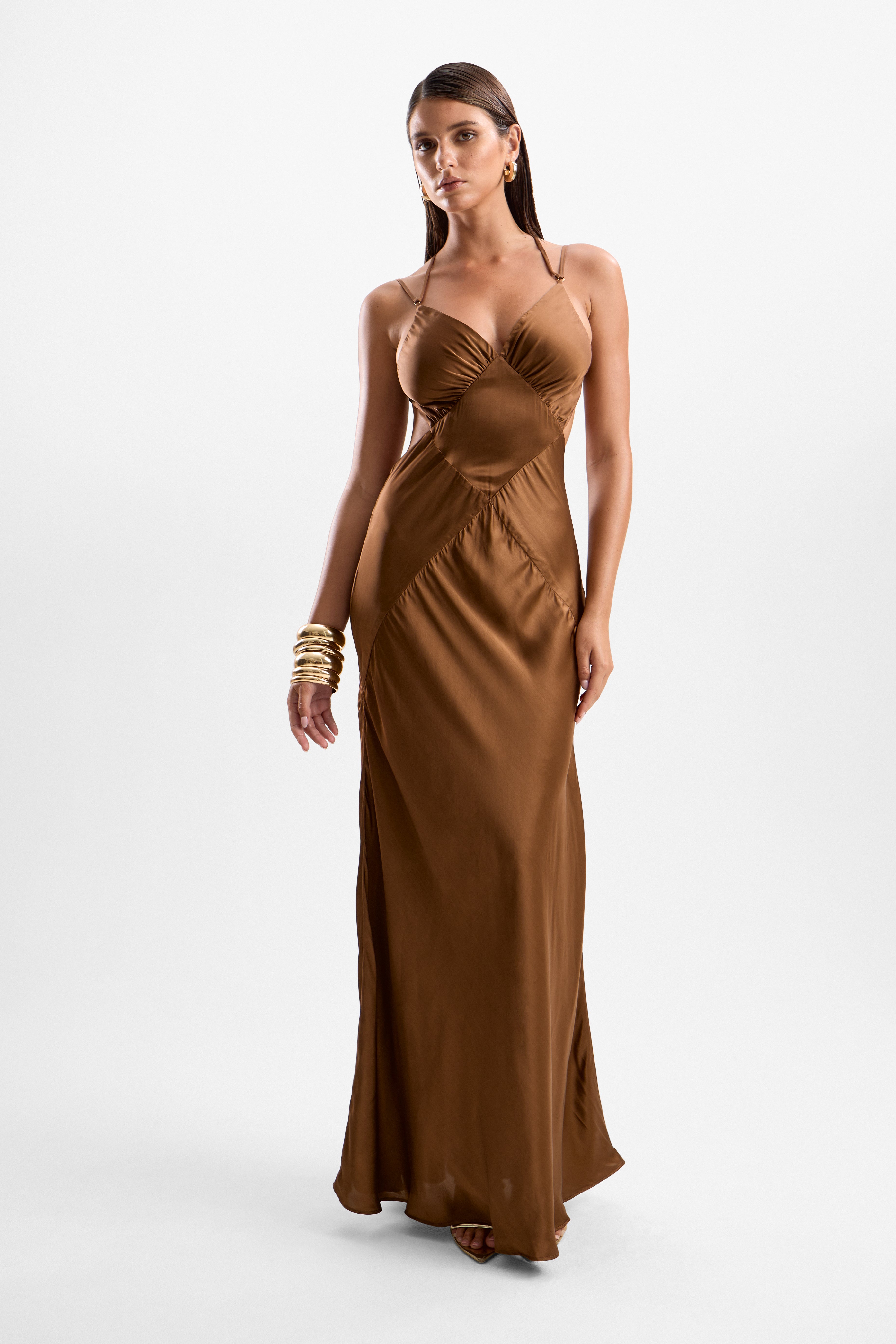 'Cinema' Maxi Dress - Mocha