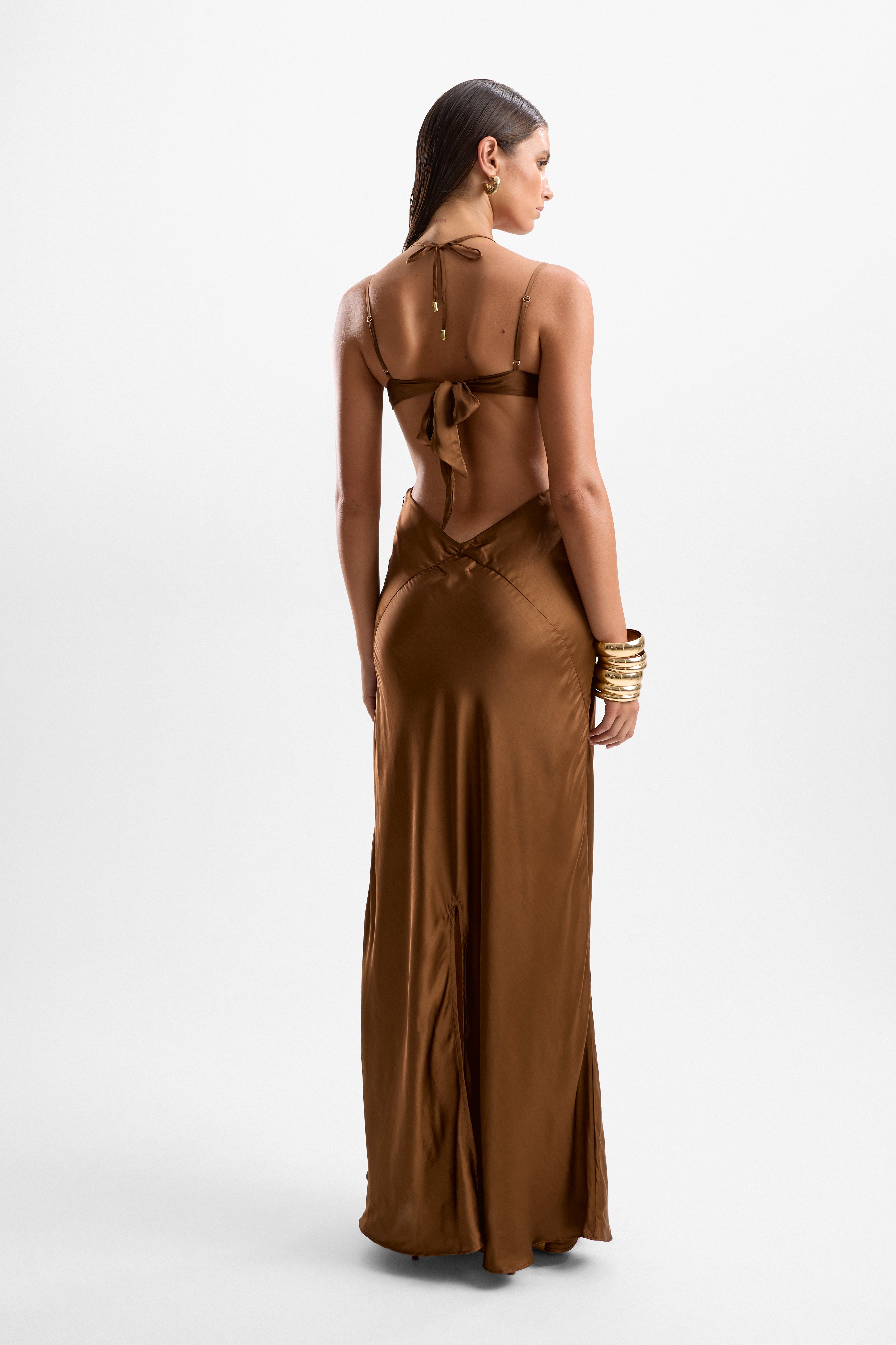 'Cinema' Maxi Dress - Mocha