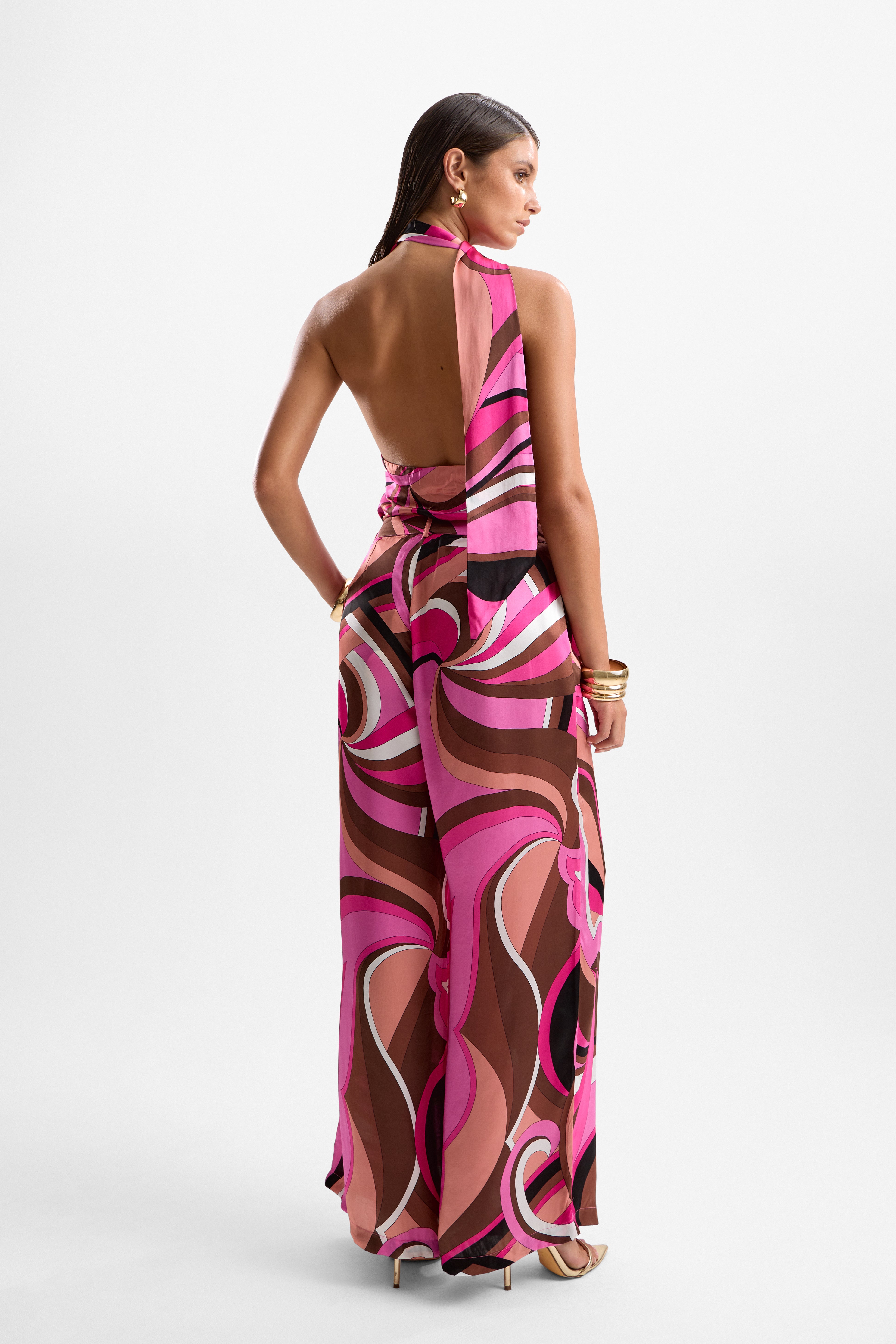 'Blossom' Halter Top - Dolce Pink