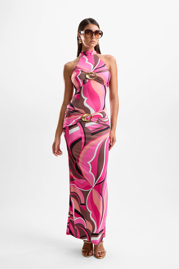 Hevea Halo Maxi Dress - Dolce Pink