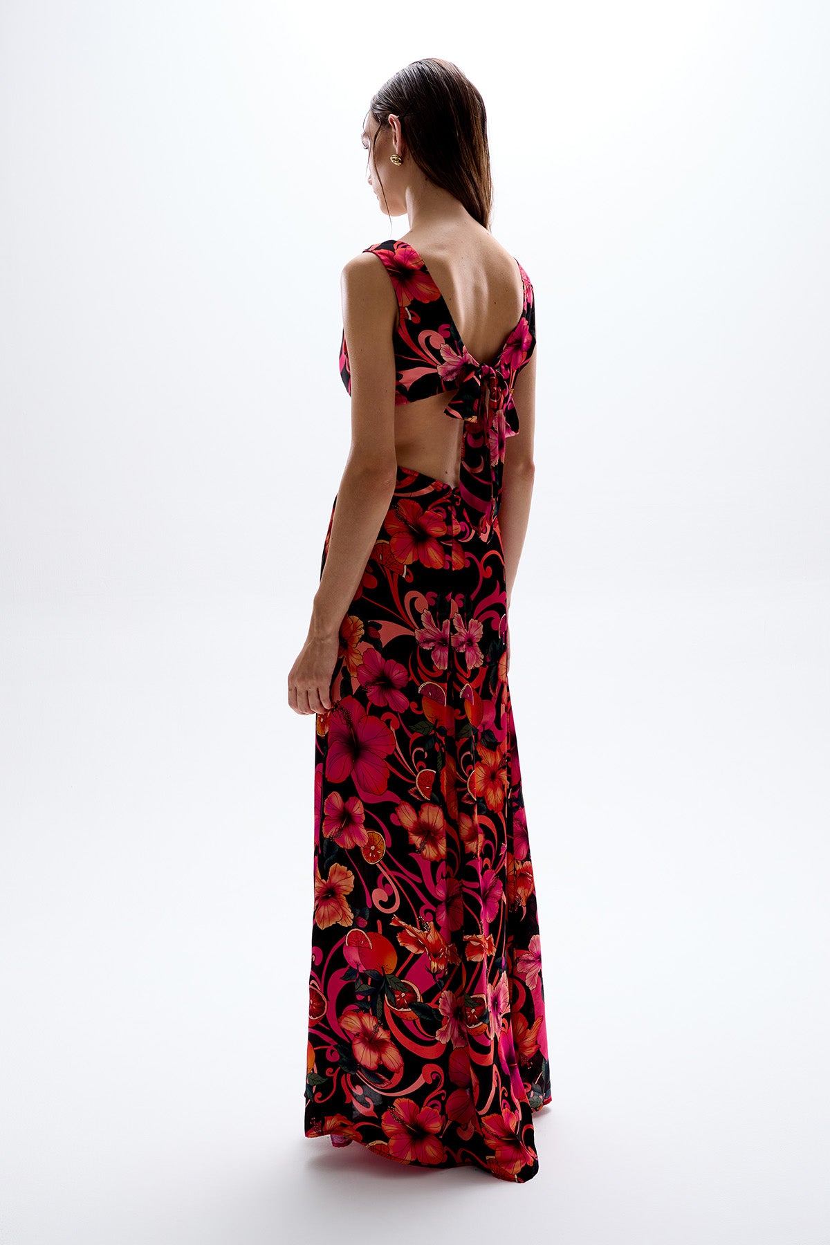 'Vega' Maxi Dress - Hibiscus Pink