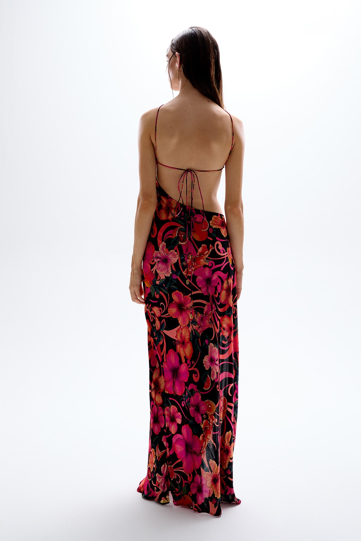 'Villa' Cut-Out Dress - Hibiscus Pink