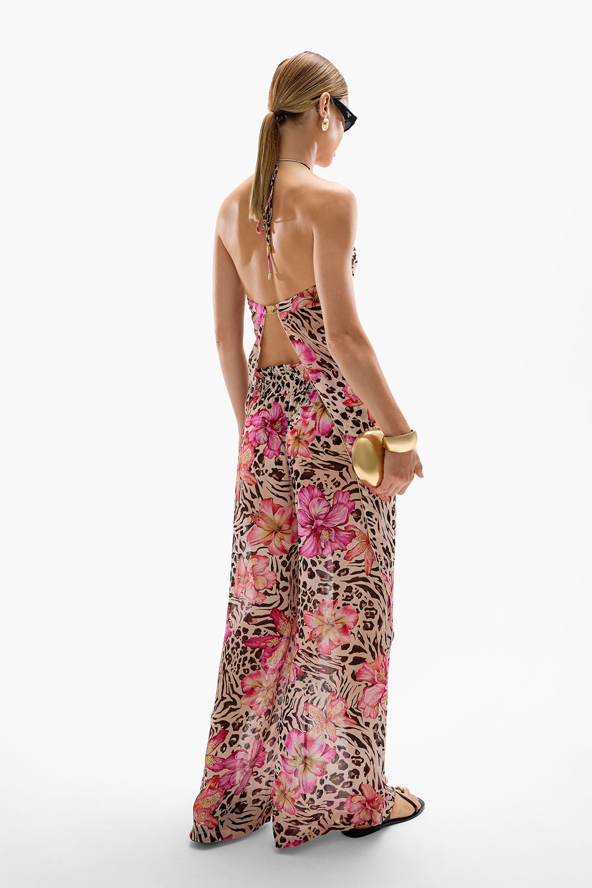 'Coral' Orchid Drape Top - Safaria