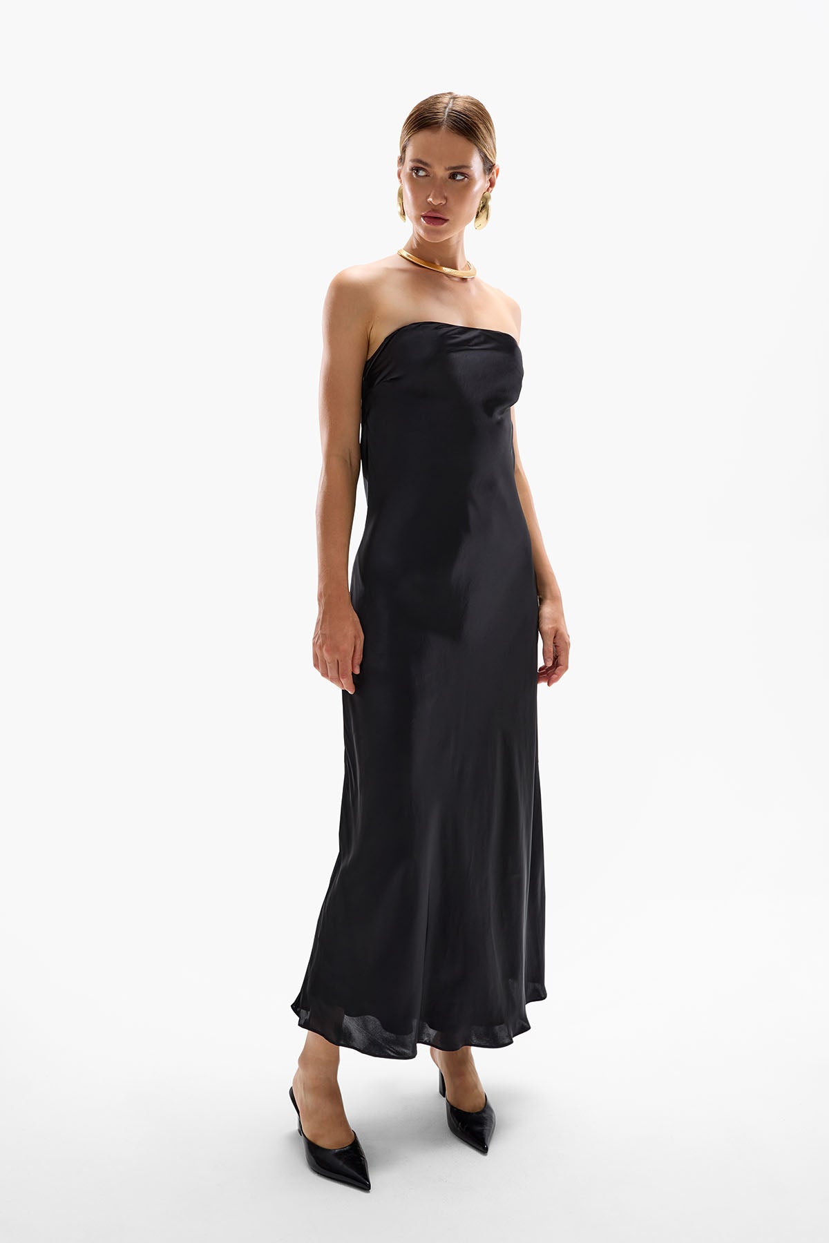 'Duchess' Maxi Dress - Black