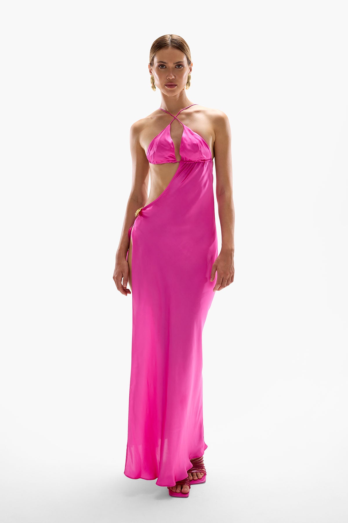 'Villa' Orchid Maxi Dress - Fuchsia