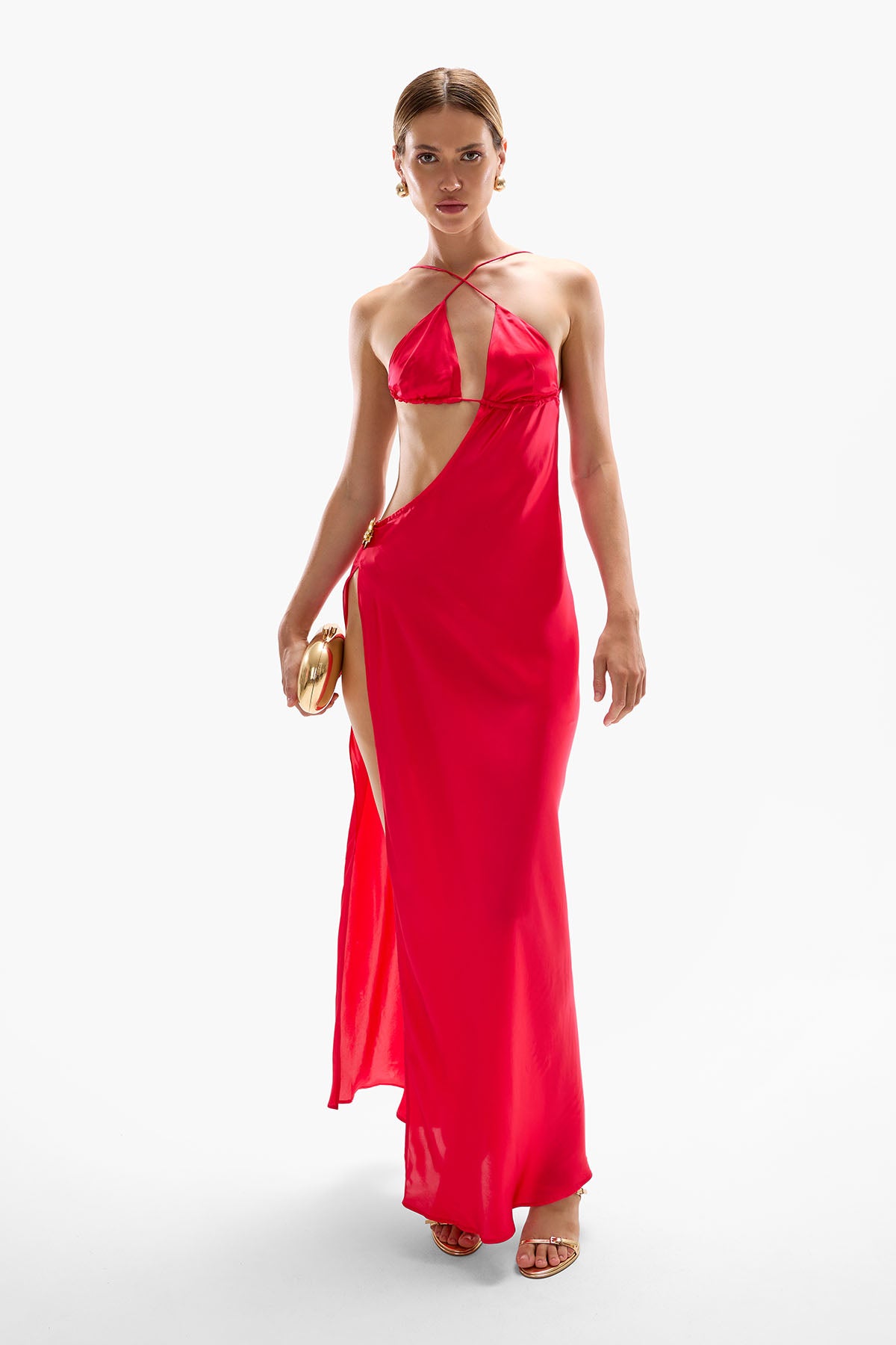 'Villa' Orchid Maxi Dress - Cherry