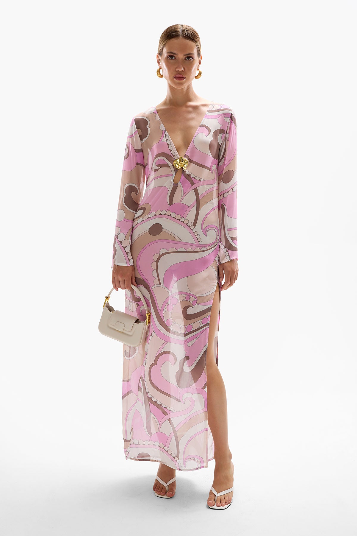 'Hotline' Orchid Maxi Dress - Antibes