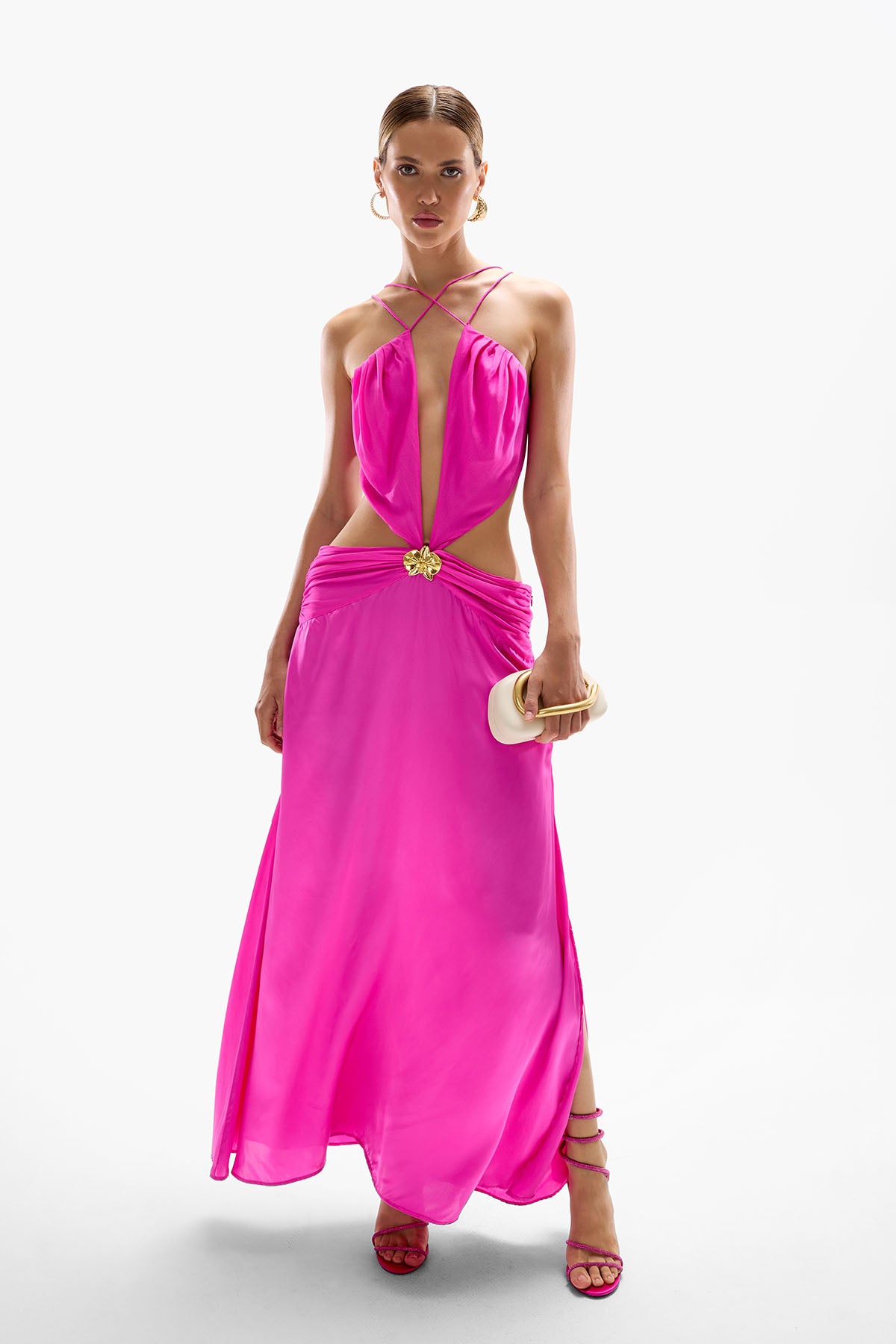 'Ivy' Orchid Maxi Dress - Fuchsia
